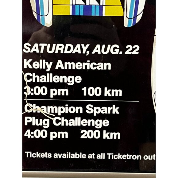 1981 Pabst 500 Racing Poster Road America BMW lola Corvette 28" framed +xtras - Picture 4 of 13